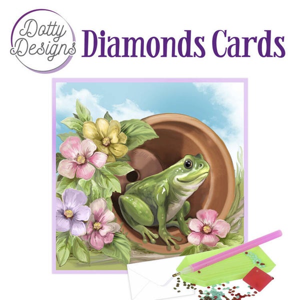 DDDC1037 - Dotty Designs Diamond Cards - Frog 15x15