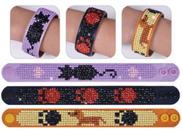 NW-DD30-005 - DIAMOND DOTZ 3 ARMBANDEN MULTI PACK - PETS