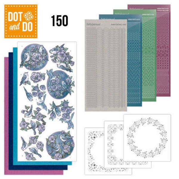 DODO150 - Dot & Do 150 - Birds in Purple