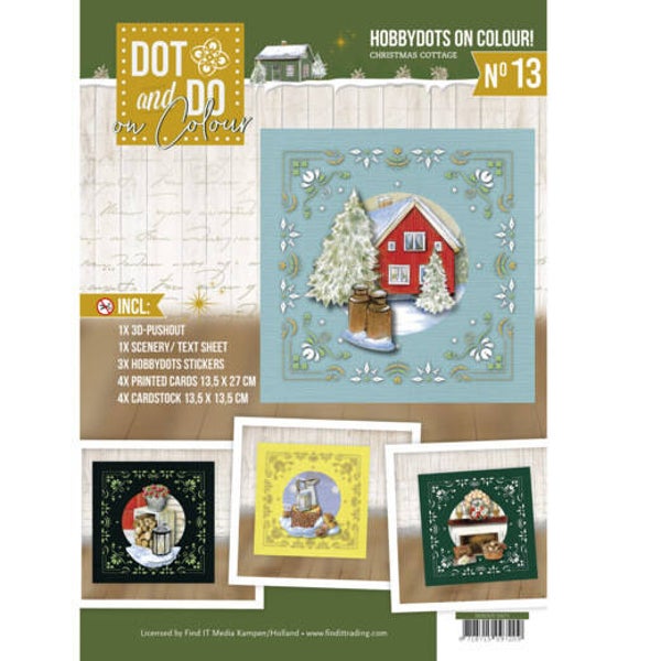 DODOOC10013 - Dot and Do on Colour 13 - Jeanine's Art - Christmas Cottage