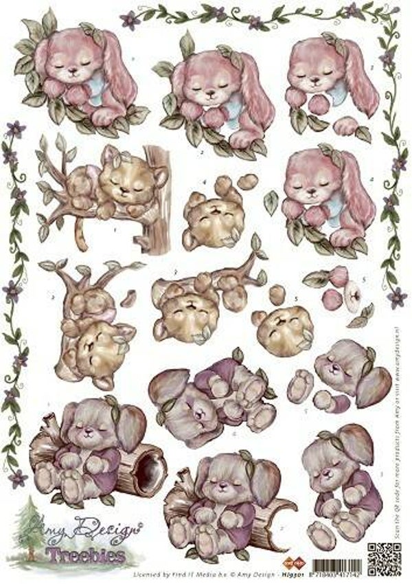 HJ9301 - 3D Knipvel - Amy Design - Treebies Slapen