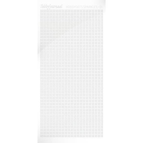 HSPA010 - Hobbydots sticker Sparkle 01 Adhesive White