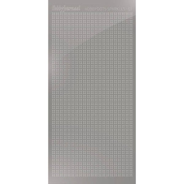 HSPM018 - Hobbydots sticker Sparkles 01 Mirror Silver