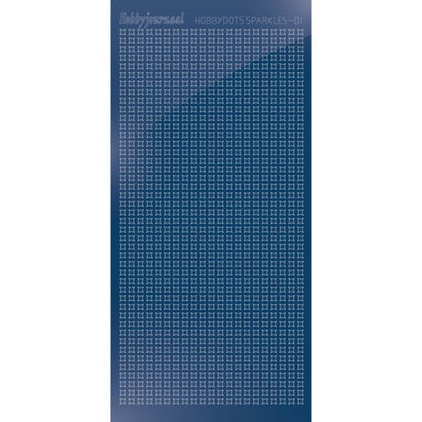 HSPM01A - Hobbydots sticker Sparkles 01 Mirror Blue