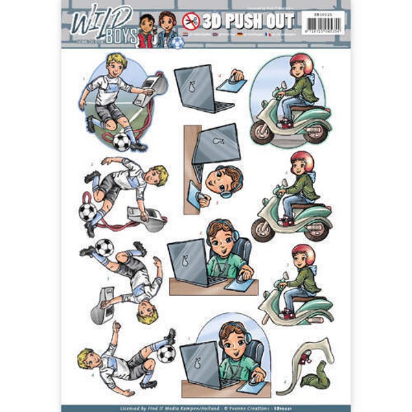 SB10221 - 3D Pushout - Yvonne Creations - Wild Boys - My Passion