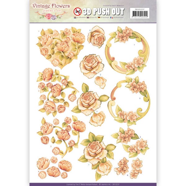 SB10237 - Pushout - Jeanine's Art - Vintage Flowers - Romantic Vintage