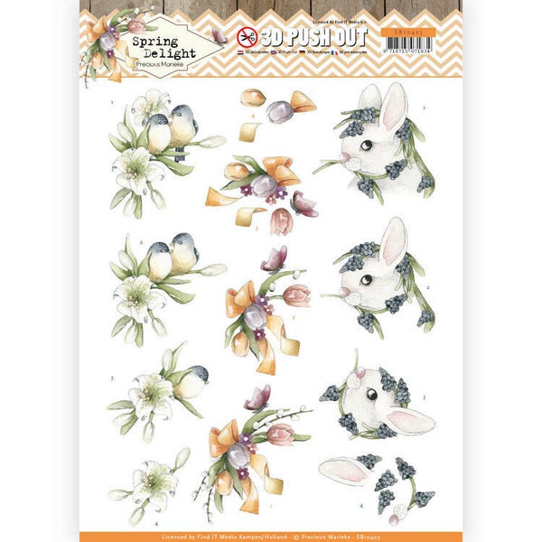 SB10423 - 3D Pushout - Precious Marieke - Spring Delight - Young Animals