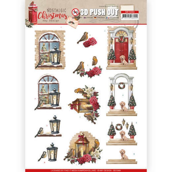 SB10484 - 3D Push Out - Amy Design - Nostalgic Christmas - Warm Christmas