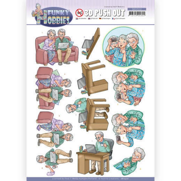SB10510 - 3D Push Out - Yvonne Creations - Funky Hobbies - Selfie