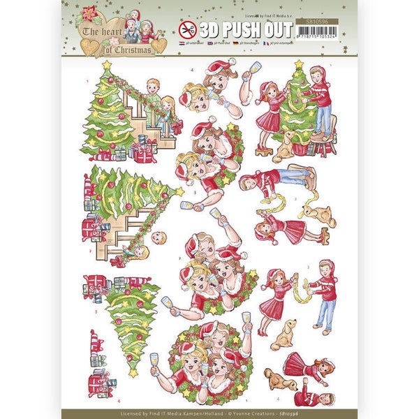 SB10596 - 3D Push Out - Yvonne Creations - The Heart of Christmas - Celebrations
