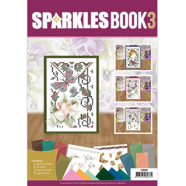 SPDOA6003 - Sparkle Book A6 - 3 - Precious Marieke - Roses