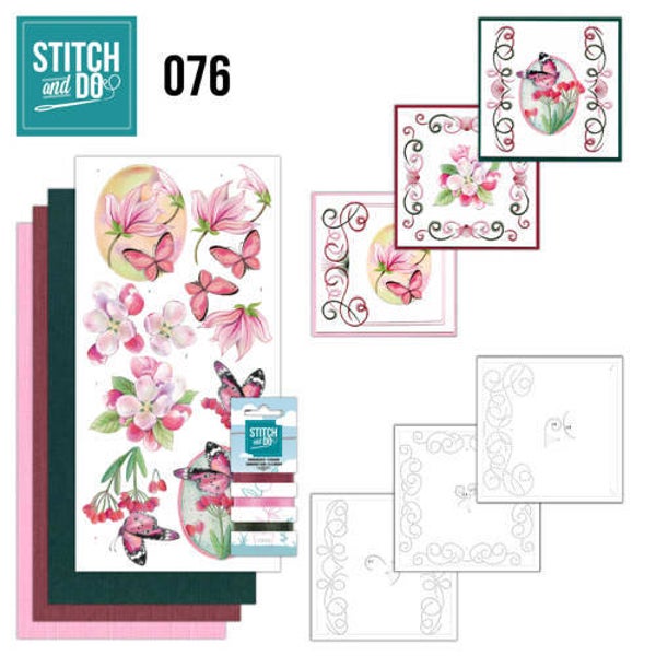 STDO076 - Stitch & Do 76 - Pink Flowers