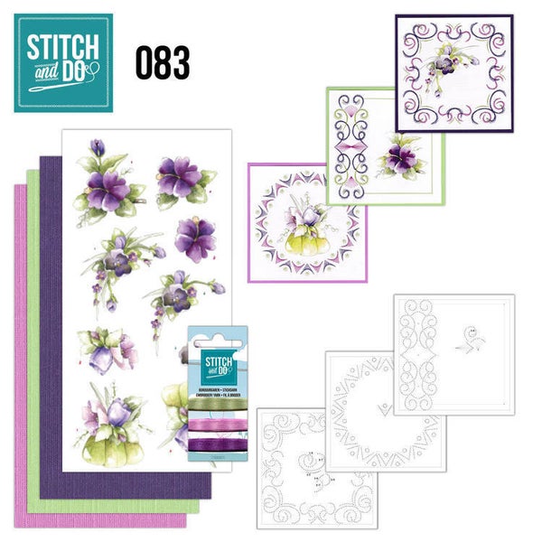 STDO083 - Stitch & Do 83 - Purple Flowers
