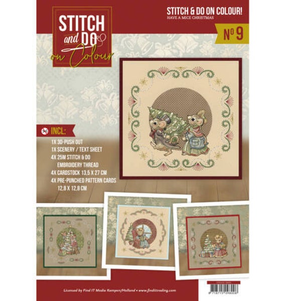 STDOOC10009 - Stitch and Do on Colour 009 - Yvonne Creations - Have a Mice Christmas