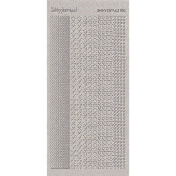SDS002TZ - Shiny Details - Stars - Zilver