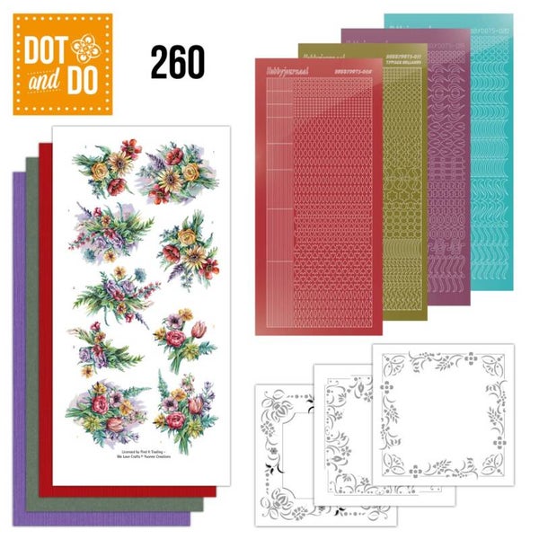 DODO260 - Dot And Do 260 - Yvonne Creations - Colourful Field Bouquet