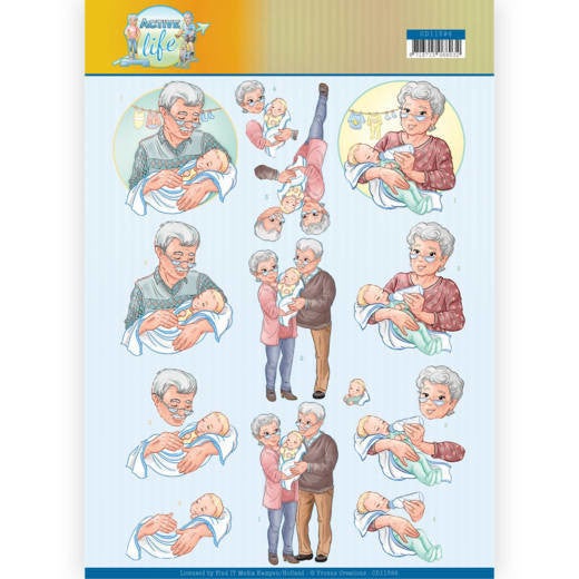 CD11398 - 3D Knipvel - Yvonne Creations- Grandparents