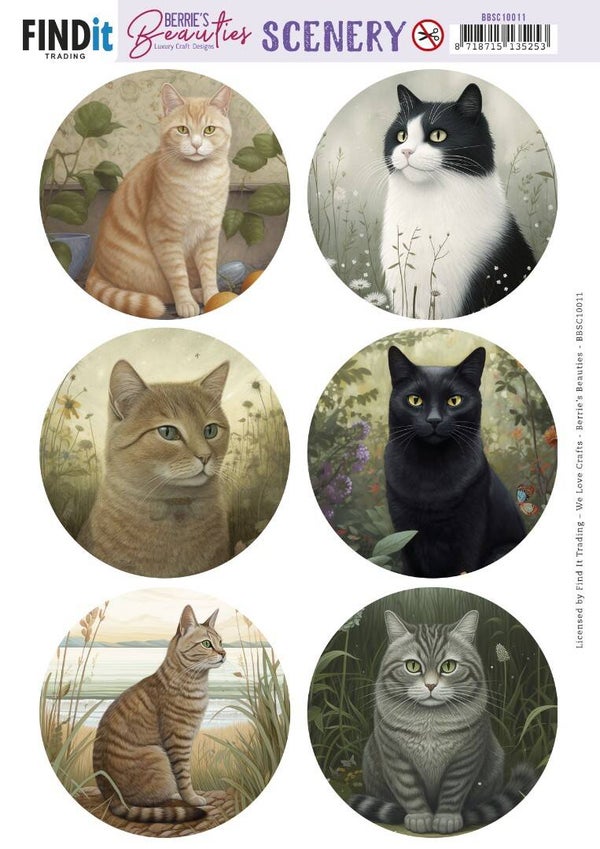 BBSC10011 - Push-Out Scenery - Berries Beauties -Cats Round