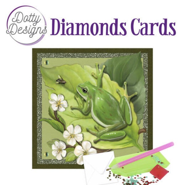 DDDC1075 - Dotty Designs Diamond Cards - Frog 15x15