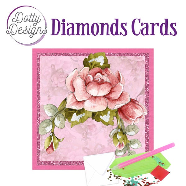 DDDC1101 - Dotty Designs Diamond Cards - Red Roses 15x15