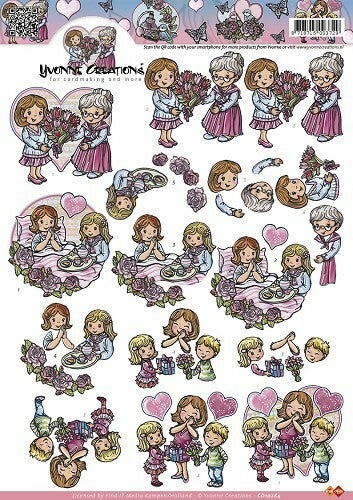 CD10284 - 3D Knipvel - Yvonne Creations - Moederdag