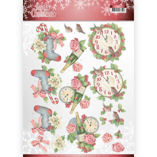 CD11377 - 3D Knipvel - Jeanine's Art - Lovely Christmas - Lovely Christmas Time