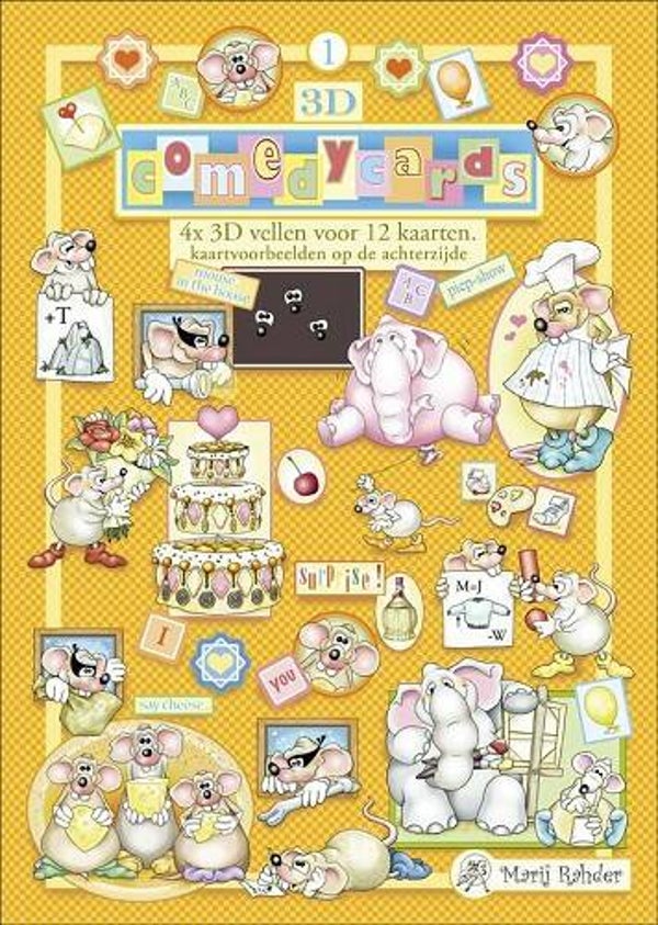 MRCC01 - Marij Rahder Comedy Cards 1 3D Book