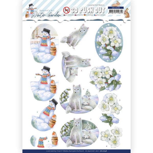 SB10698 - 3D Push Out - Jeanine's Art - Winter Garden - Helleborus