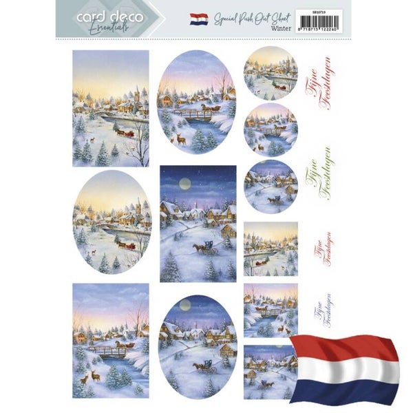 SB10719 - Push Out - Card Deco Essentials - Winter - Dutch