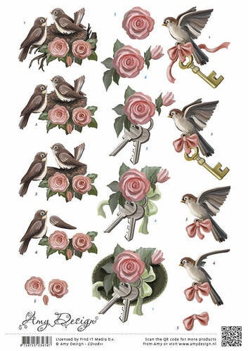 CD10811 - 3D Knipvel - Amy Design - Verhuizen