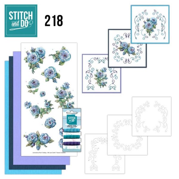 STDO218 - Stitch And Do 218 - Yvonne Creations - Blooming Blue