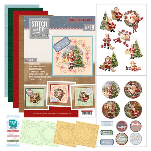 STDOOC10018 - Stitch And Do On Colour 018 - From Santa With Love