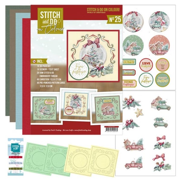 STDOOC10025 - Stitch And Do On Colour 25 - Yvonne Creations - World Of Christmas