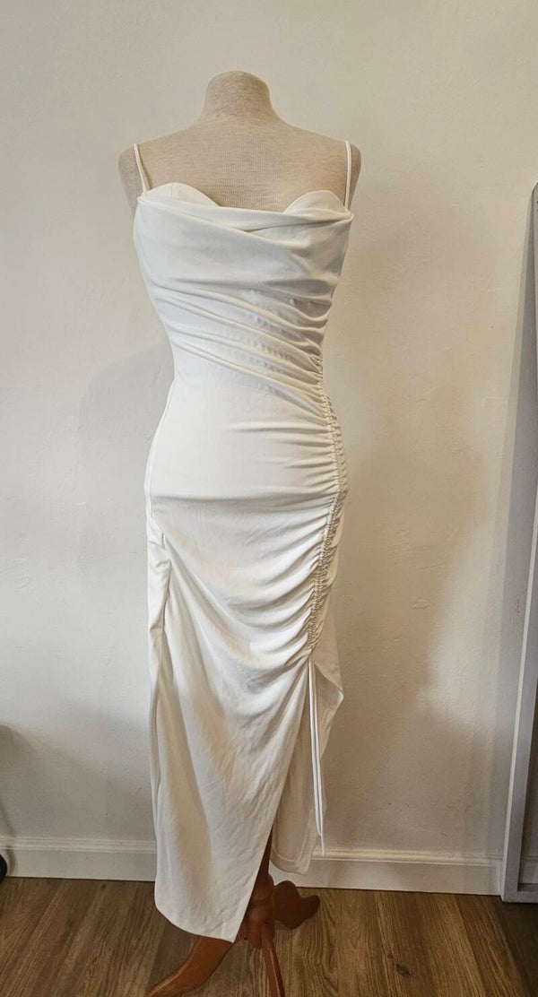 White gala dress