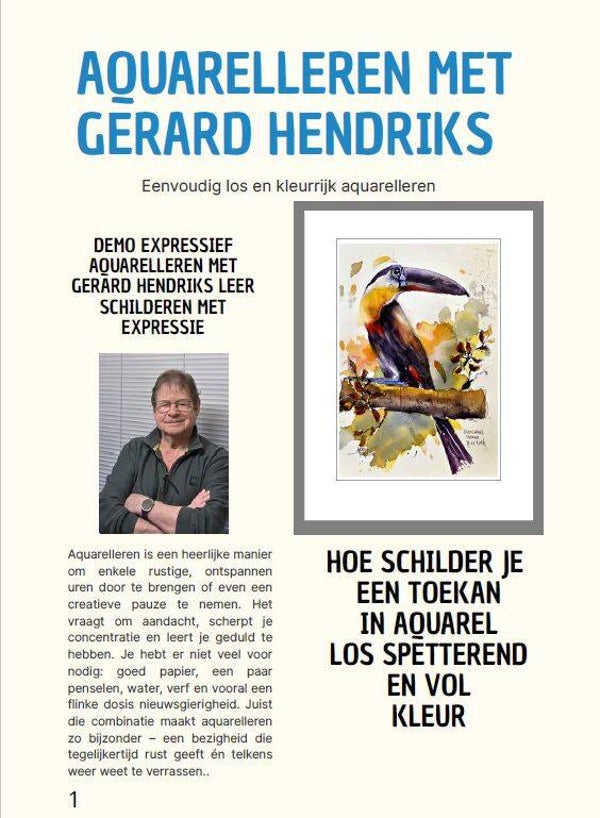 e-learning 'Hoe schilder je een Toekan''