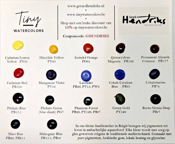 Signature color dotcard