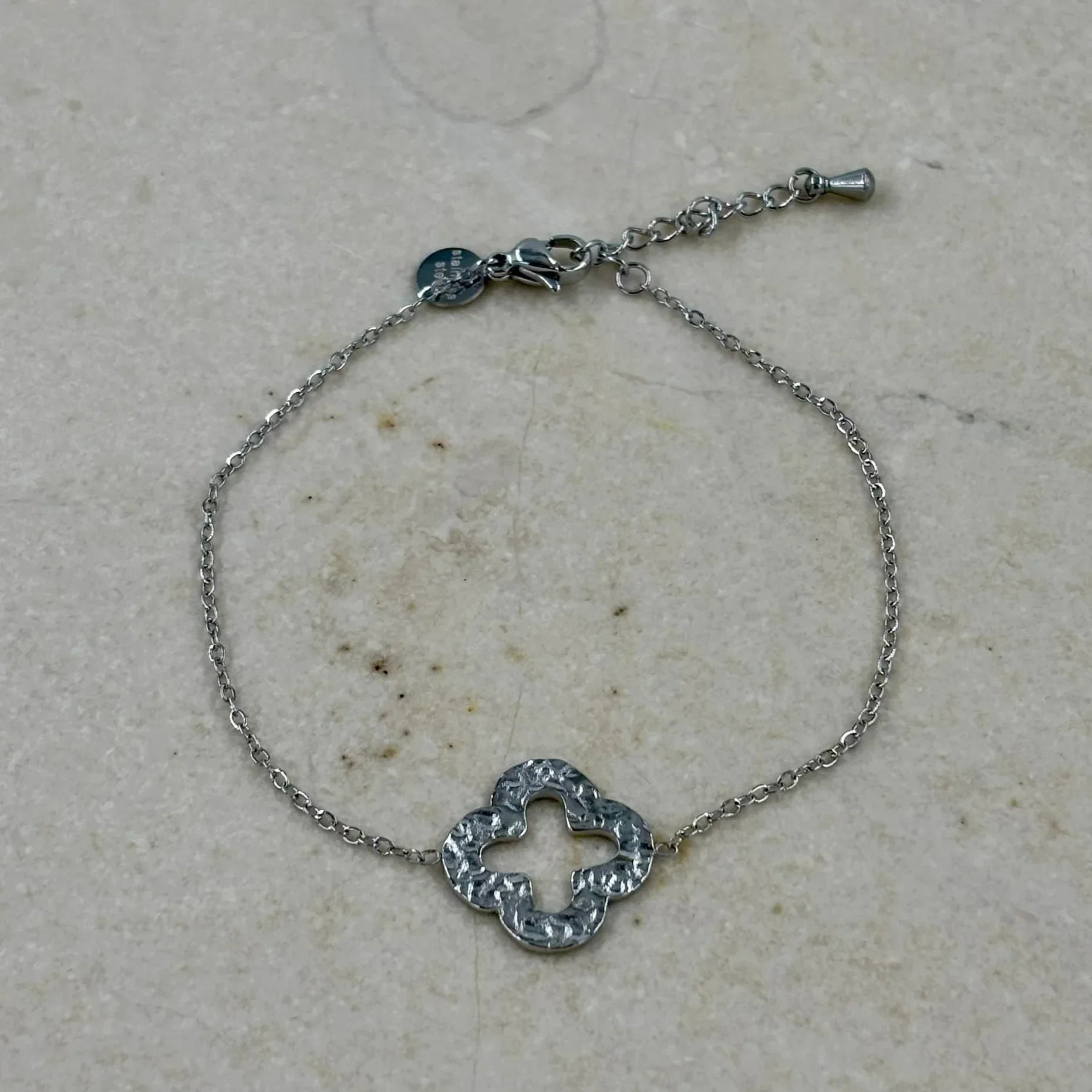 Armband grote open klaver
