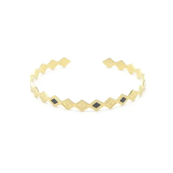Bangle met zwarte steentjes