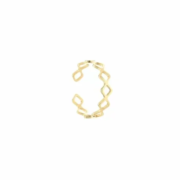Basic ring met vierkantjes