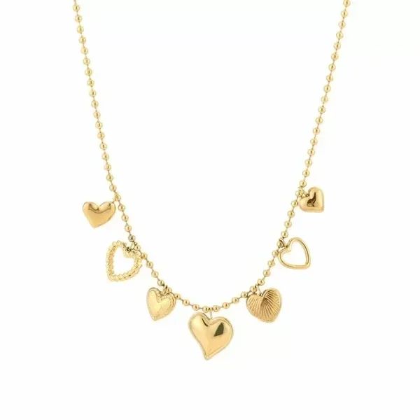 Candy ketting met verschillende hartjes
