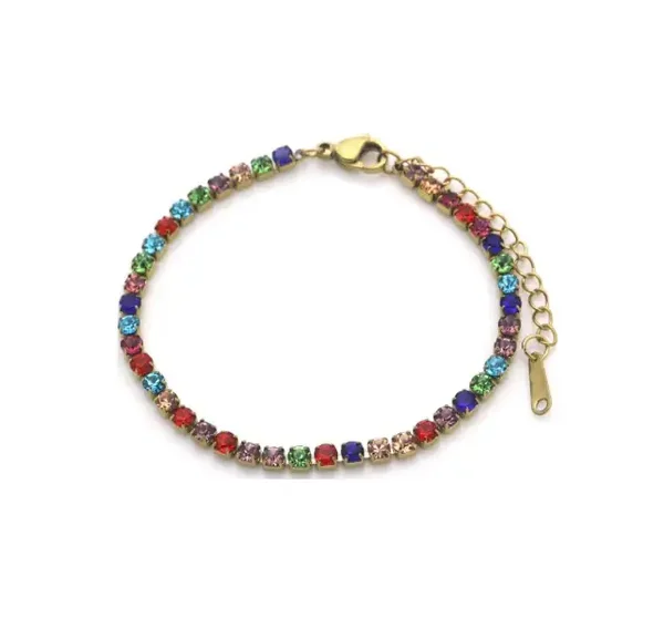 Armband diamant gekleurd