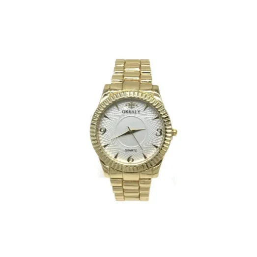 Horloge GREALY witte plaat