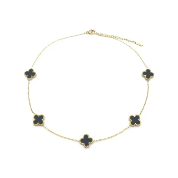 Ketting zwarte klavers