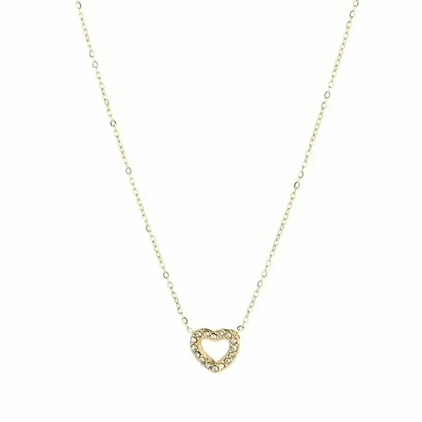 Ketting hart strass