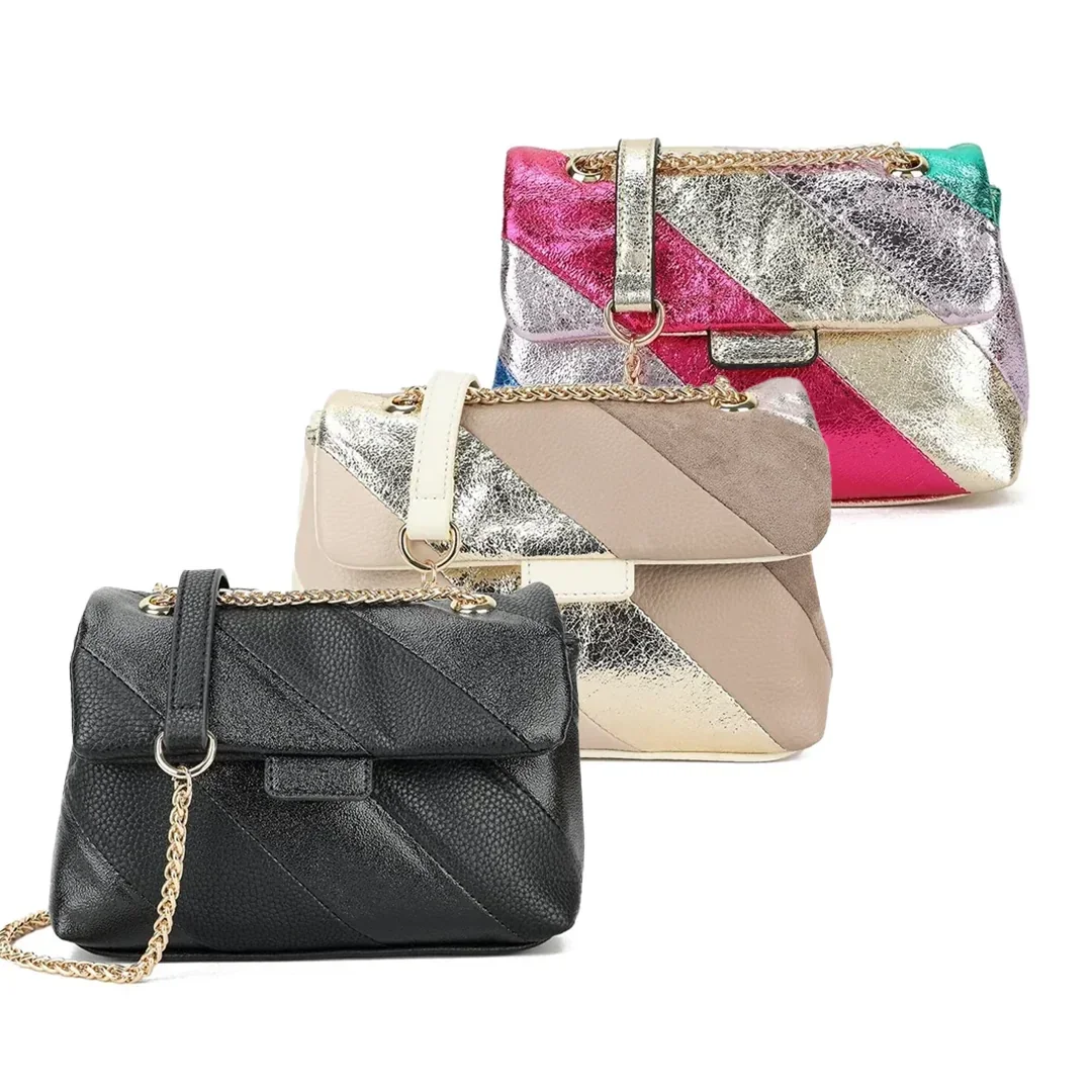 Kunstlederen rainbow tas