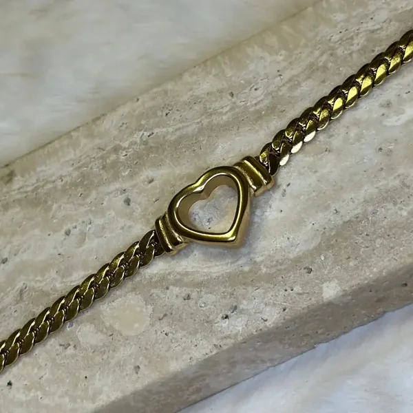 Schakelarmband open hart