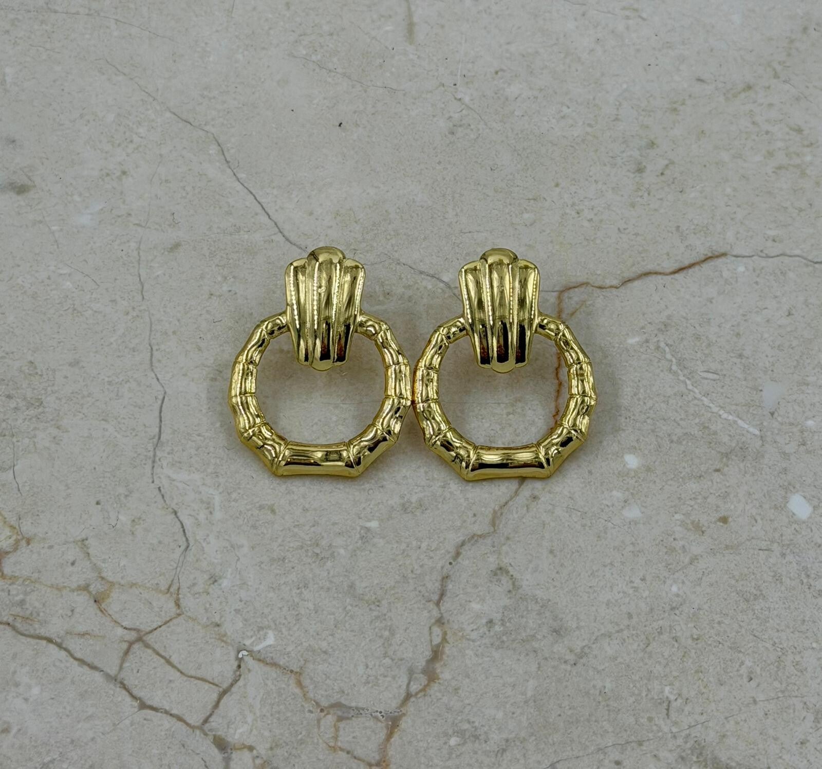 Glamoureuze hangende ringen oorbellen