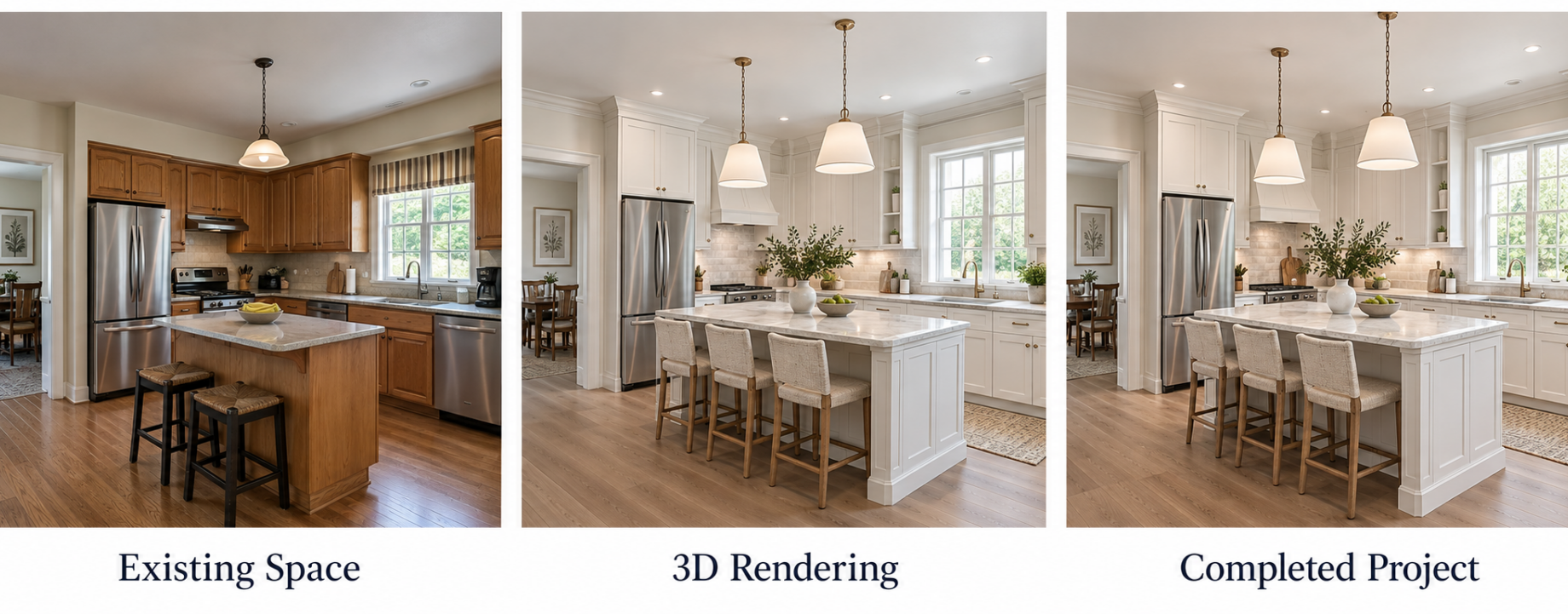 Light Transitional Kitchen Kitchen Remodel by Friedman Construction and Renovations project photo