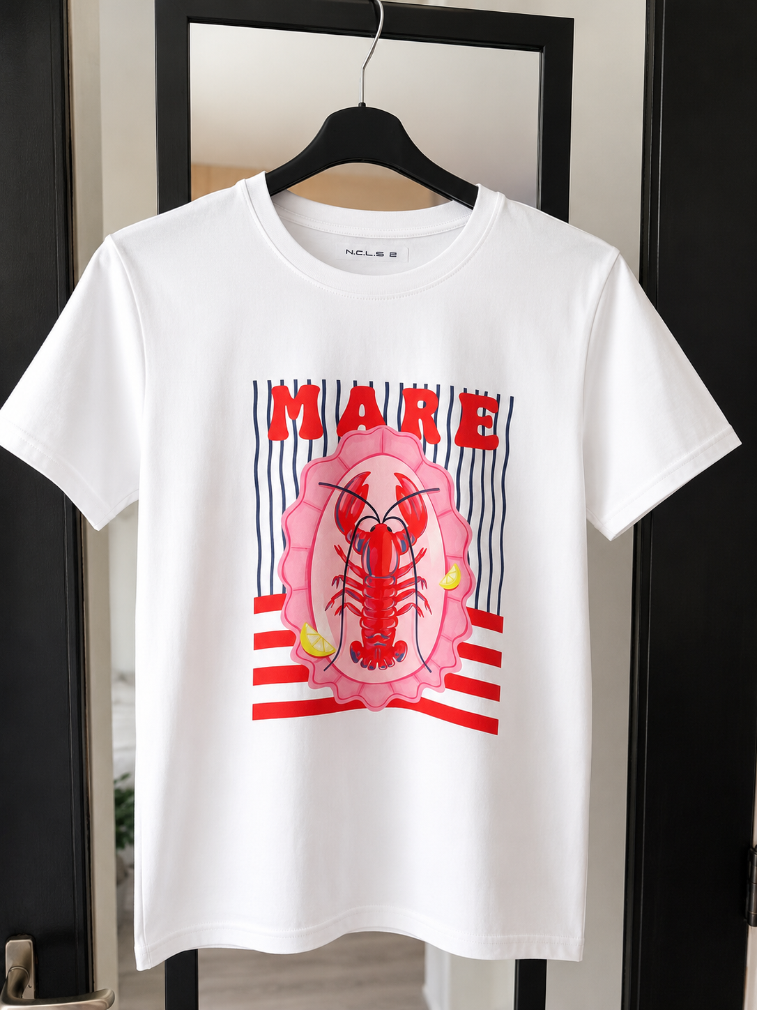 T-shirt katoen bedrukt Mare