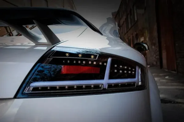 Audi TT 8J LED Black Rear Tail Lights (2007-2014) – Light Bar with Sequential Indicators